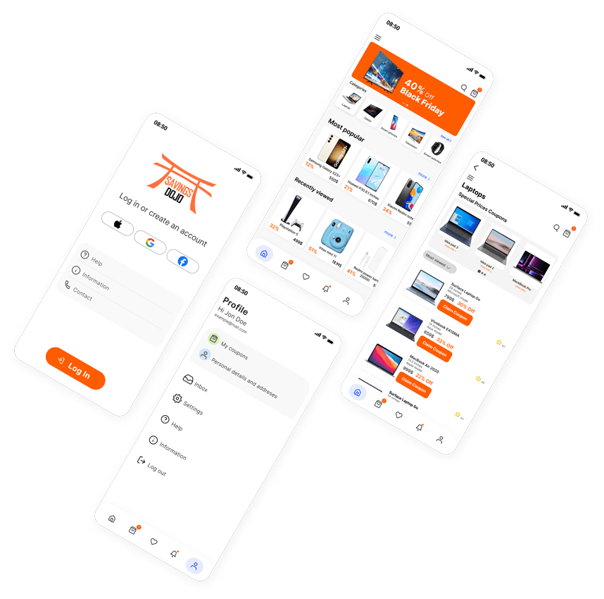 Coupons Tracking and Sourcing App